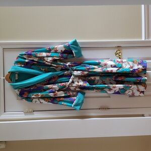 Vintage Victoria's Secret Gold Label Terry Cloth Lined Robe Women M/L